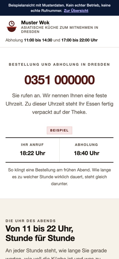 Handyansicht des Entwurfs 05 Abholung