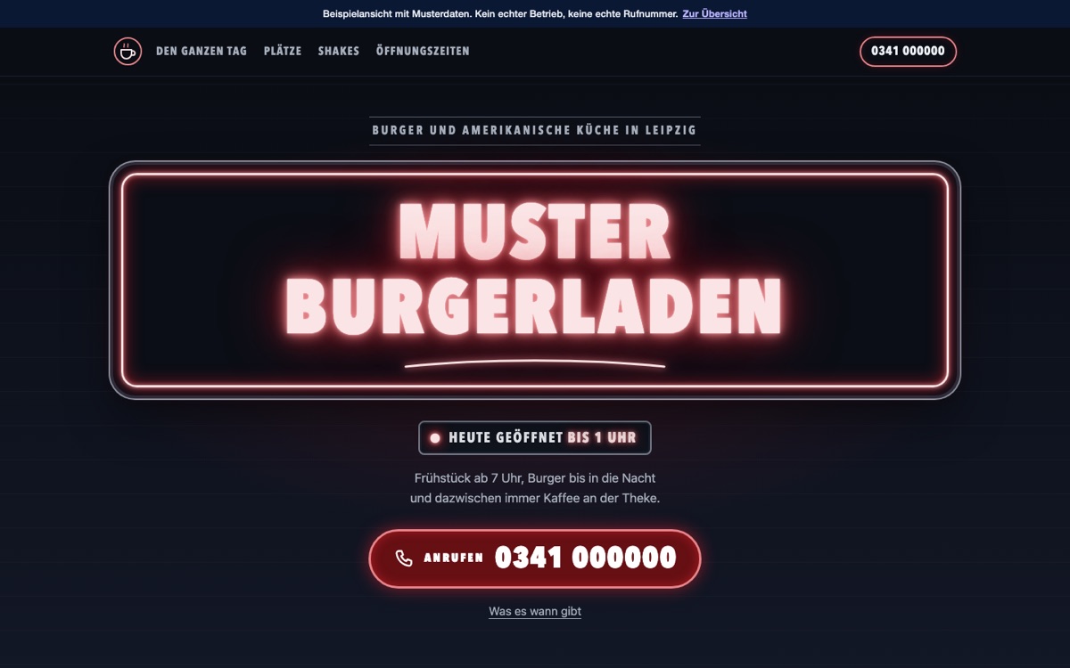 Rechneransicht des Entwurfs 01 Diner