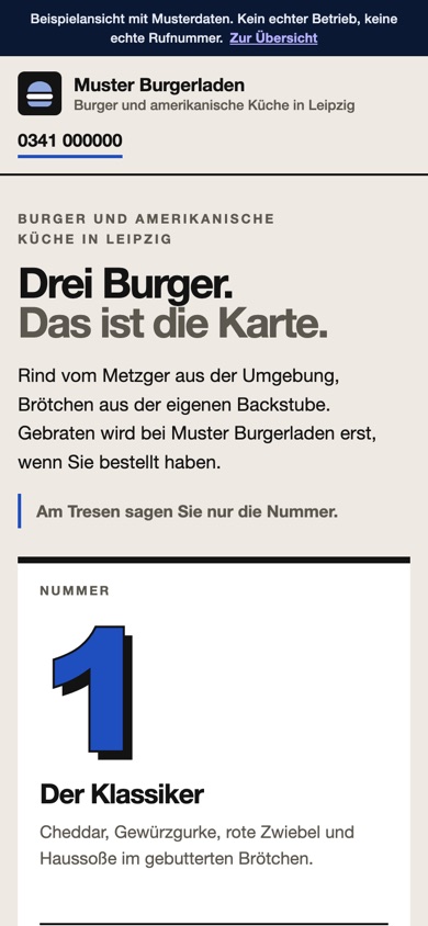 Handyansicht des Entwurfs 06 Klassiker