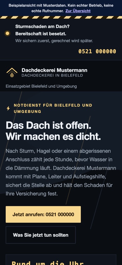 Handyansicht des Entwurfs 03 Sturm