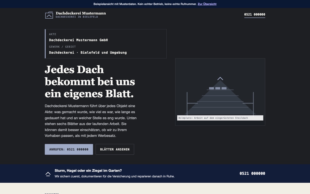 Rechneransicht des Entwurfs 05 Bauakte