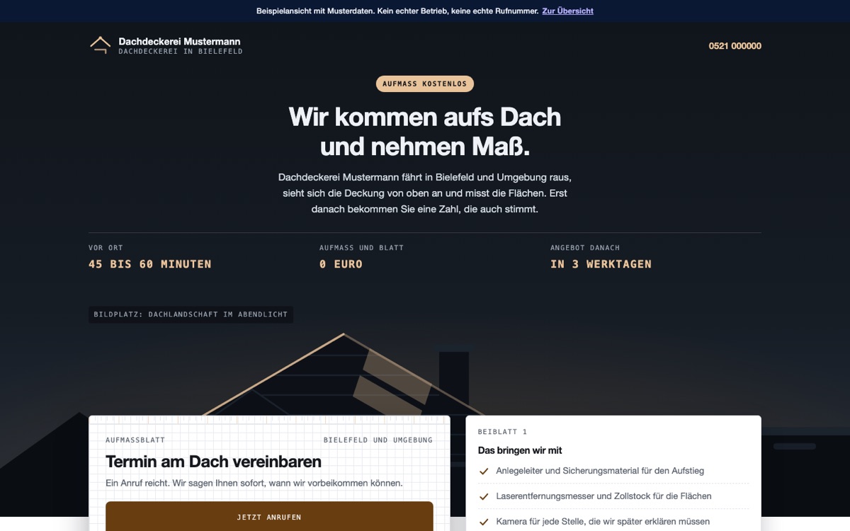 Rechneransicht des Entwurfs 06 Aufmaß