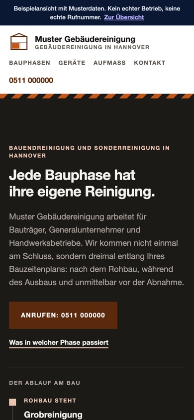 Handyansicht des Entwurfs 04 Bauphasen